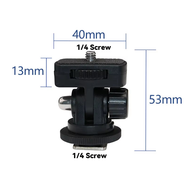 Tablet Stand Bracket Ring Light Ball Head Tripod Adapter Photography Camera Hot Shoe Phone Clip Replacement Parts Accessory