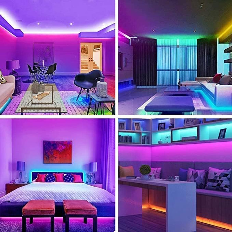 Transform Your Space with ZOZOO Smart LED Strip Lights - Bluetooth Control, Music Sync & Color Changing for Ultimate Bedroom & Party Ambiance!