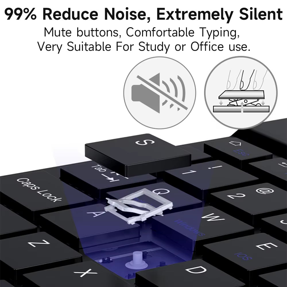 Bluetooth Keyboard for IOS Android Windows Wireless Keyboard for Tablet Cellphone Tablet Accessories for Ipad Samsung Tab Mouse