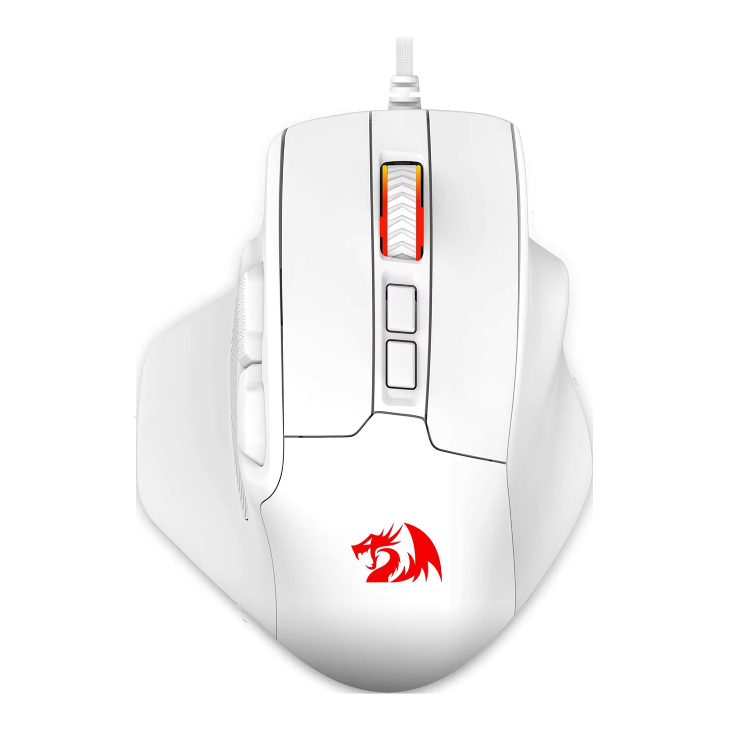 M806 Gaming Mouse, 7 Programmable Buttons Wired RGB Mouse, Software Supports DIY Keybinds & Backlit, Black/White Mouse