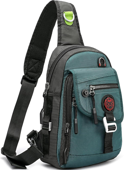 Sling Bag Chest Shoulder Backpack Crossbody Bags for Tablet Laptop Outdoor Hiking Men Women