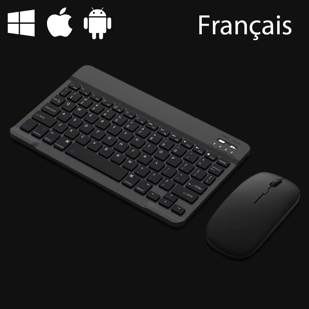 Bluetooth Keyboard for IOS Android Windows Wireless Keyboard for Tablet Cellphone Tablet Accessories for Ipad Samsung Tab Mouse