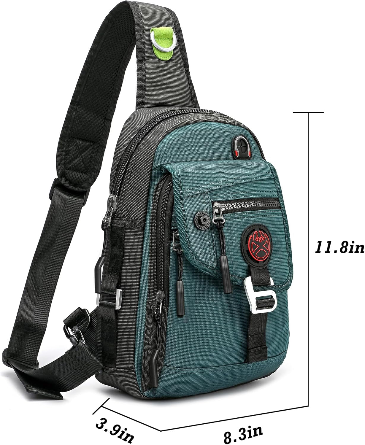 Sling Bag Chest Shoulder Backpack Crossbody Bags for Tablet Laptop Outdoor Hiking Men Women