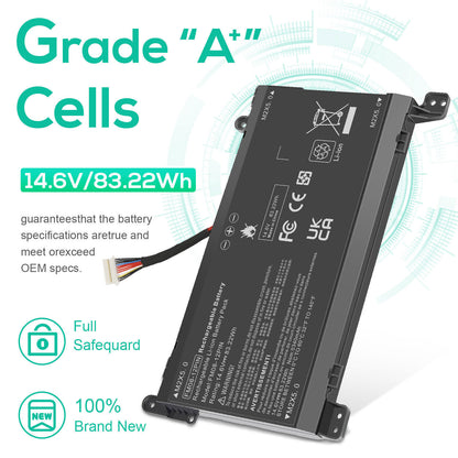 FM08 Battery for HP OMEN 17-An1Xx 17T-AN000 HSTNN-LB8B 922753-421 922977-855