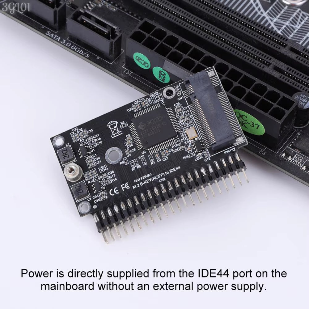 M.2 NGFF SATA SSD to 2.5 IDE SATA SSD Converter Driver-Free Adaptor Convertor for Notebook Laptop Desktop Computer and More