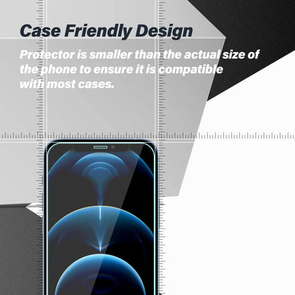 Compatible with Iphone 12 Pro Screen Protector+ Camera Lens Protectors, [2 + 2 Pack] Premium HD Clear Tempered Glass, Anti-Bubble 3D Curved Accuracy Film for Iphone 12 Pro(6.1 Inch)