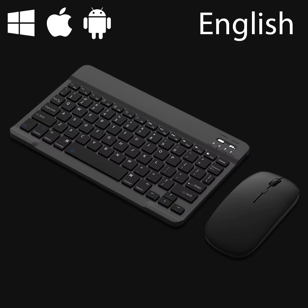 Bluetooth Keyboard for IOS Android Windows Wireless Keyboard for Tablet Cellphone Tablet Accessories for Ipad Samsung Tab Mouse
