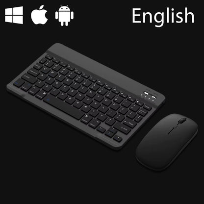 Bluetooth Keyboard for IOS Android Windows Wireless Keyboard for Tablet Cellphone Tablet Accessories for Ipad Samsung Tab Mouse