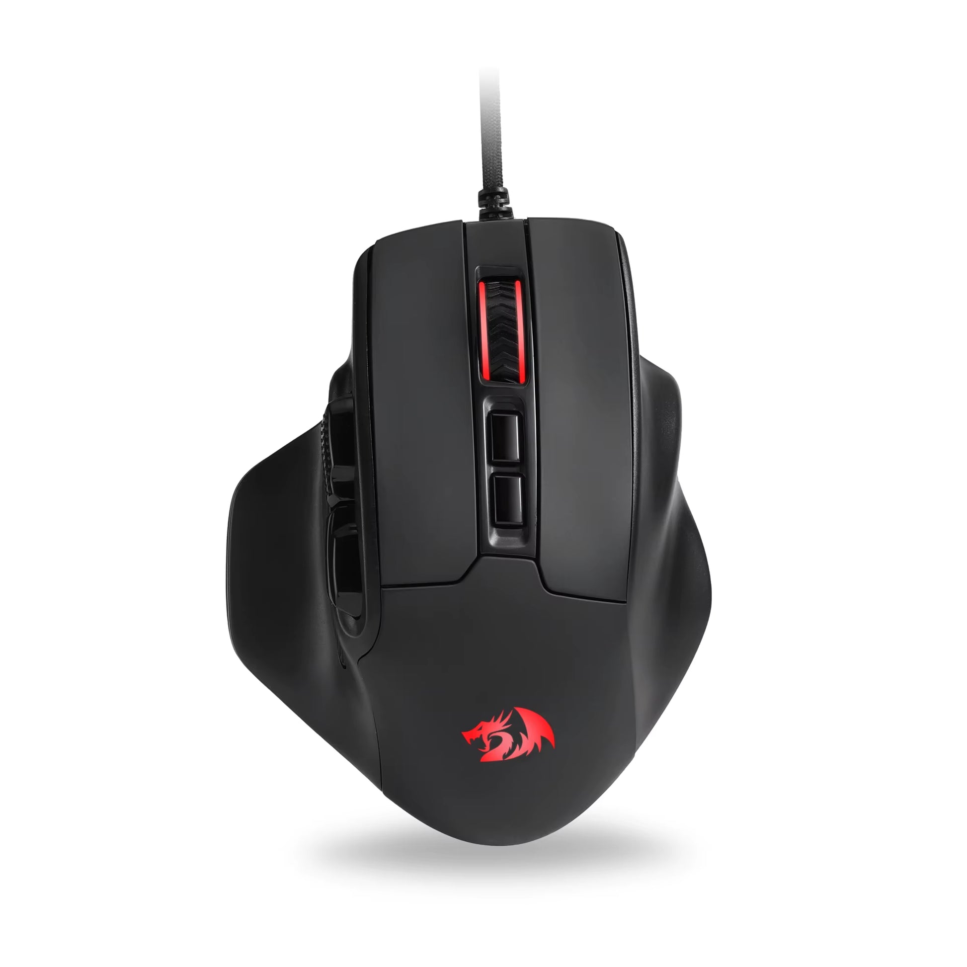 M806 Gaming Mouse, 7 Programmable Buttons Wired RGB Mouse, Software Supports DIY Keybinds & Backlit, Black/White Mouse