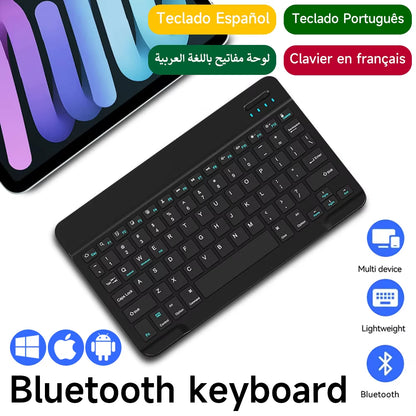 Bluetooth Keyboard for IOS Android Windows Wireless Keyboard for Tablet Cellphone Tablet Accessories for Ipad Samsung Tab Mouse
