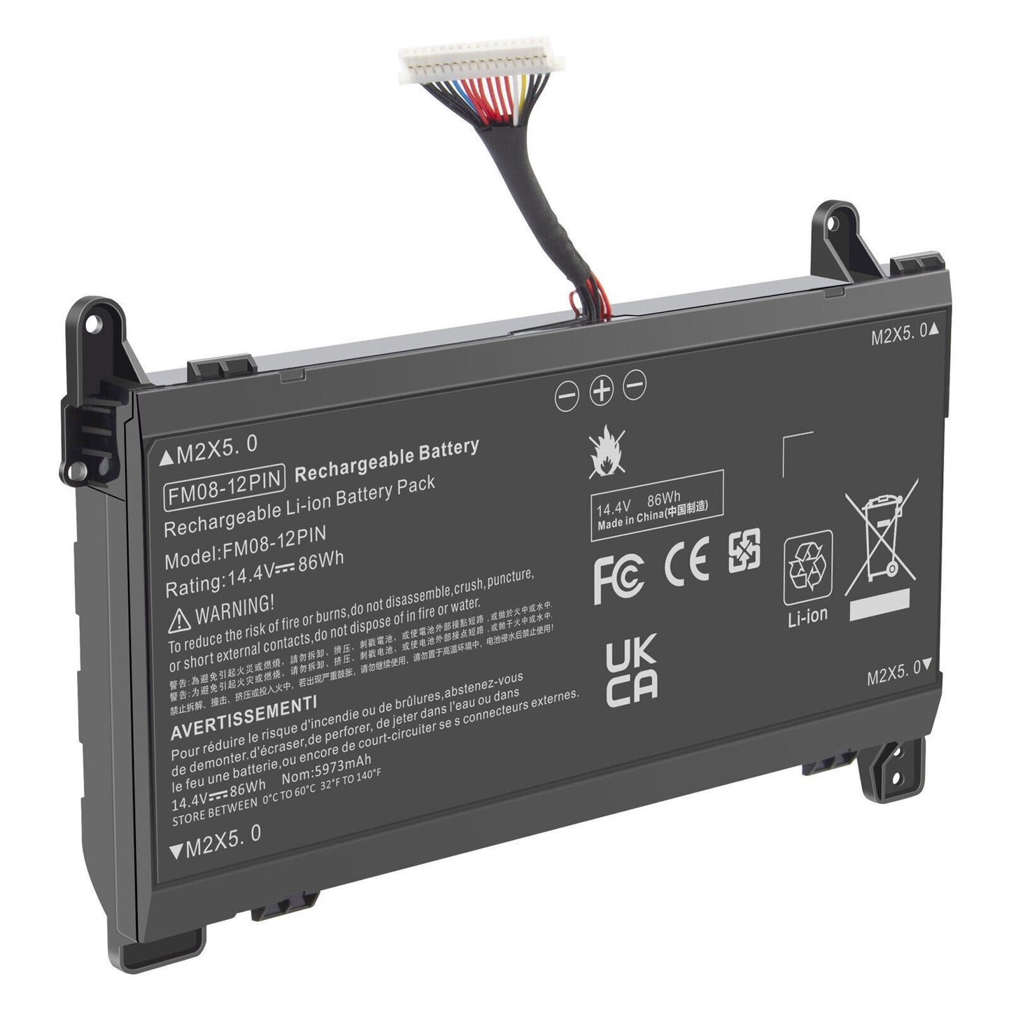 FM08 Battery for HP OMEN 17-An1Xx 17T-AN000 HSTNN-LB8B 922753-421 922977-855