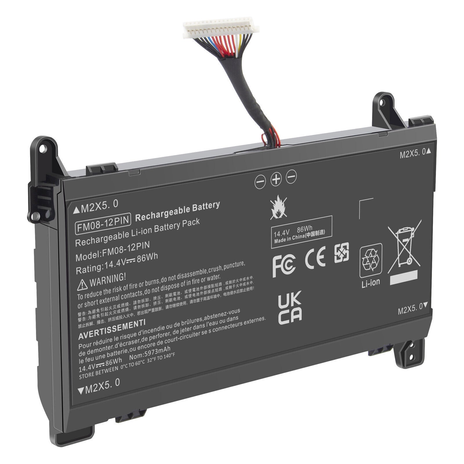 FM08 Battery for HP OMEN 17-An1Xx 17T-AN000 HSTNN-LB8B 922753-421 922977-855