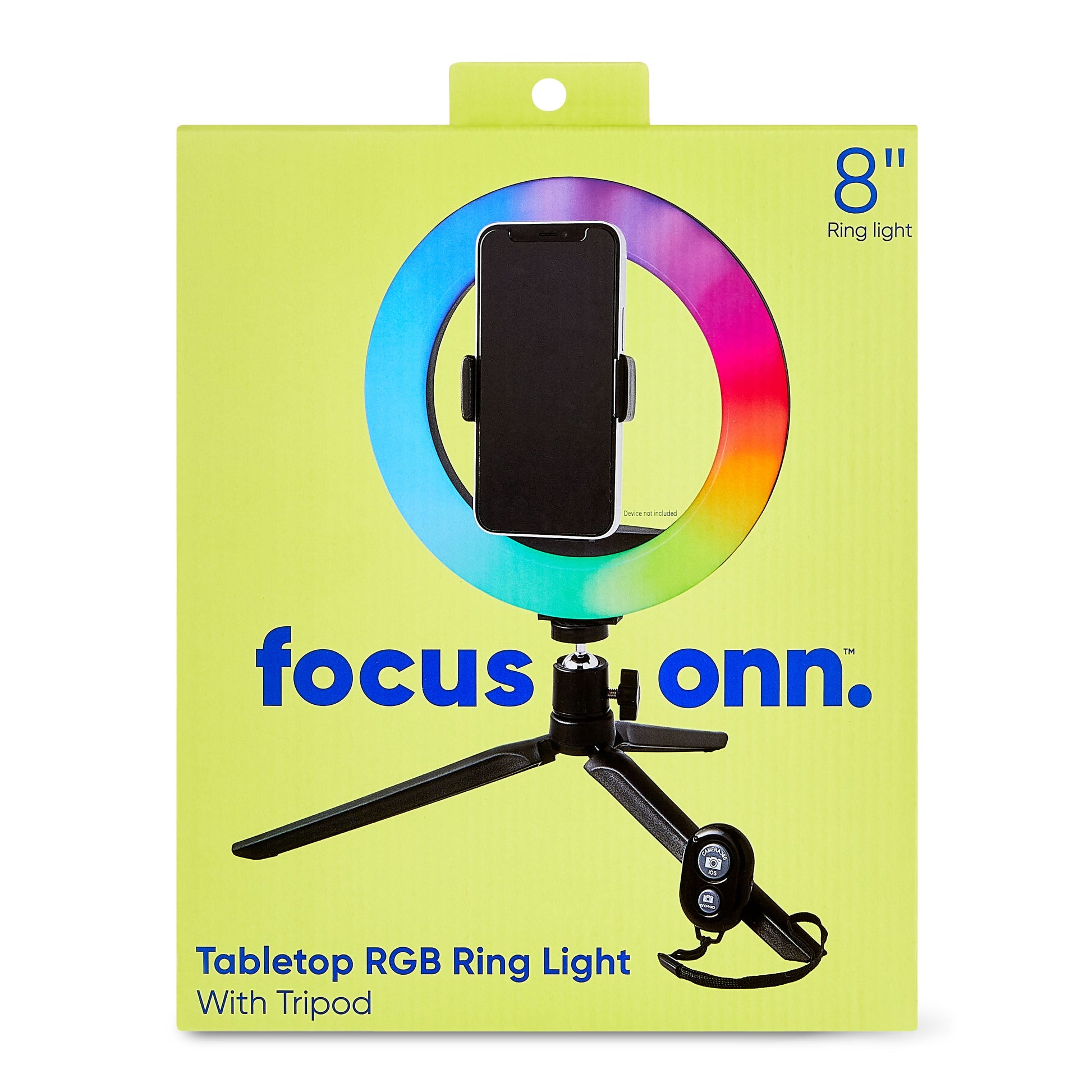 8" Tabletop RGB LED Ring Light with Tripod