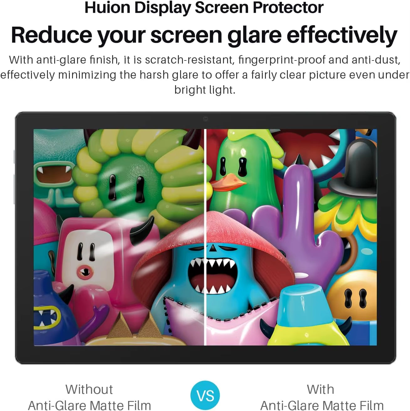 Drawing Tablet Anti-Glare Matte Screen Protector, Anti-Scratch Protector Film for Android Tablet Kamvas Slate 10