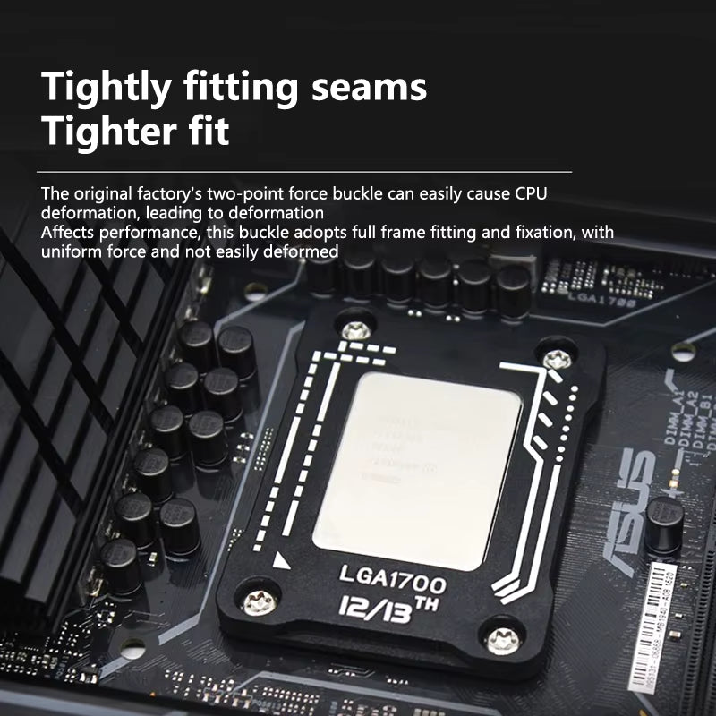 Desktop Computer Motherboard CPU Bracket LGA1700 Anti-Pressure Bending Base Correcting Frame Processor Cover
