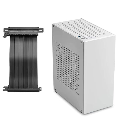 Aluminum HTPC Mini ITX PC Case with PCIE 3.0 Cable Mini ITX Chassis Game Computer Case Support Graphics Card RTX2070 I5 Mini