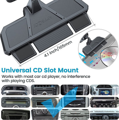 CD Phone Holder, anti Shake CD Player Phone Mount, Magnetic Car Phone Mount