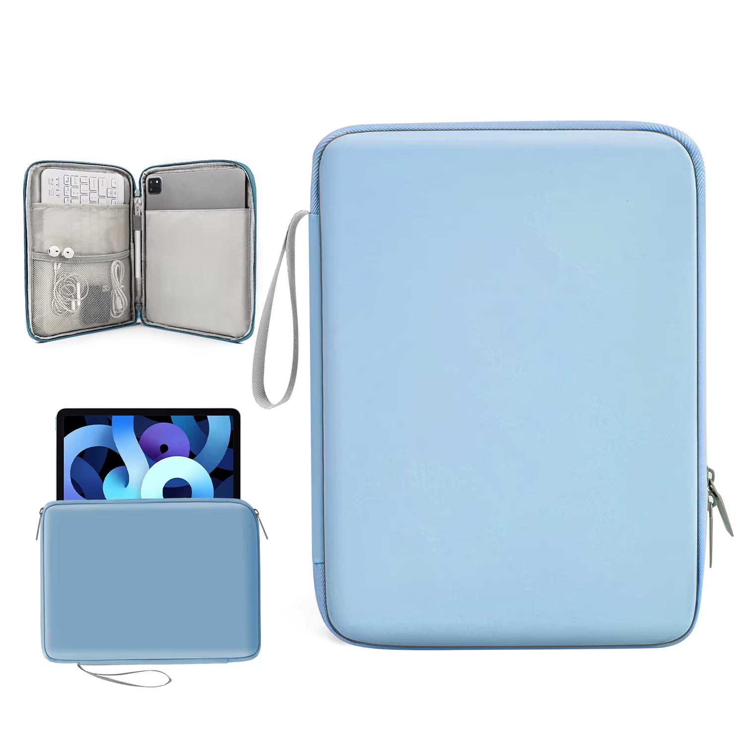 Tablet Cases Bag Sleeve 7.9-12.9 Inch Tablet Pouch for Ipad Air Case Pro Samsung Xiaomi Tablet Pouch Shockproof Multi Pockets