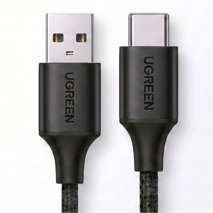 Close image of UGREEN USB cable black color.