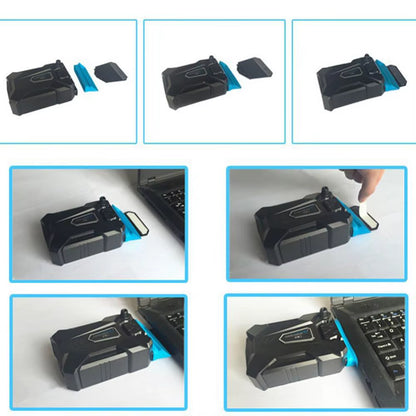 Portable Side Laptop USB Cooler Air External Extracting Cooling Fan Base Laptop Cooling Pad