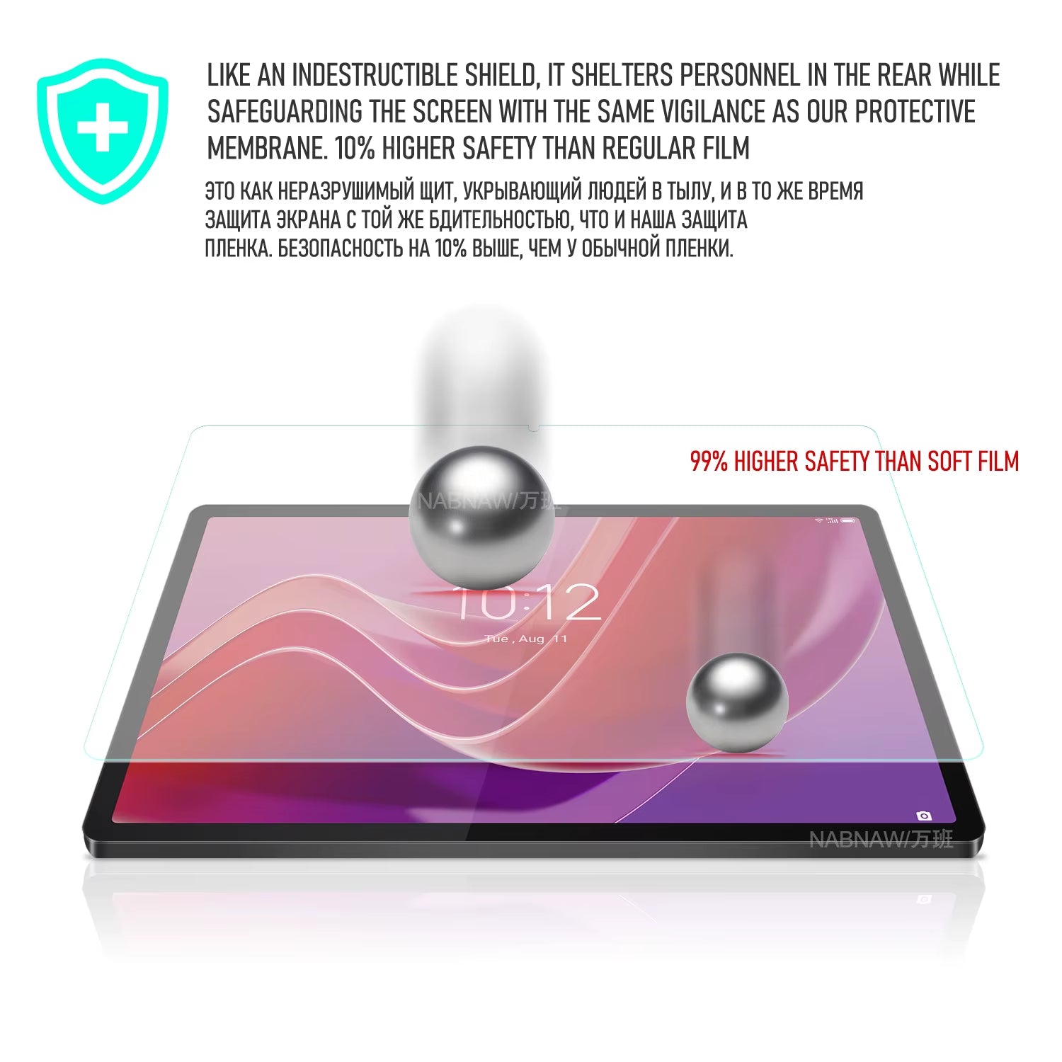 2 Pieces HD Scratch Proof Screen Protector Tempered Glass  Tab M11 11-Inch 2024 Tablet Protective Film Free Bubbles
