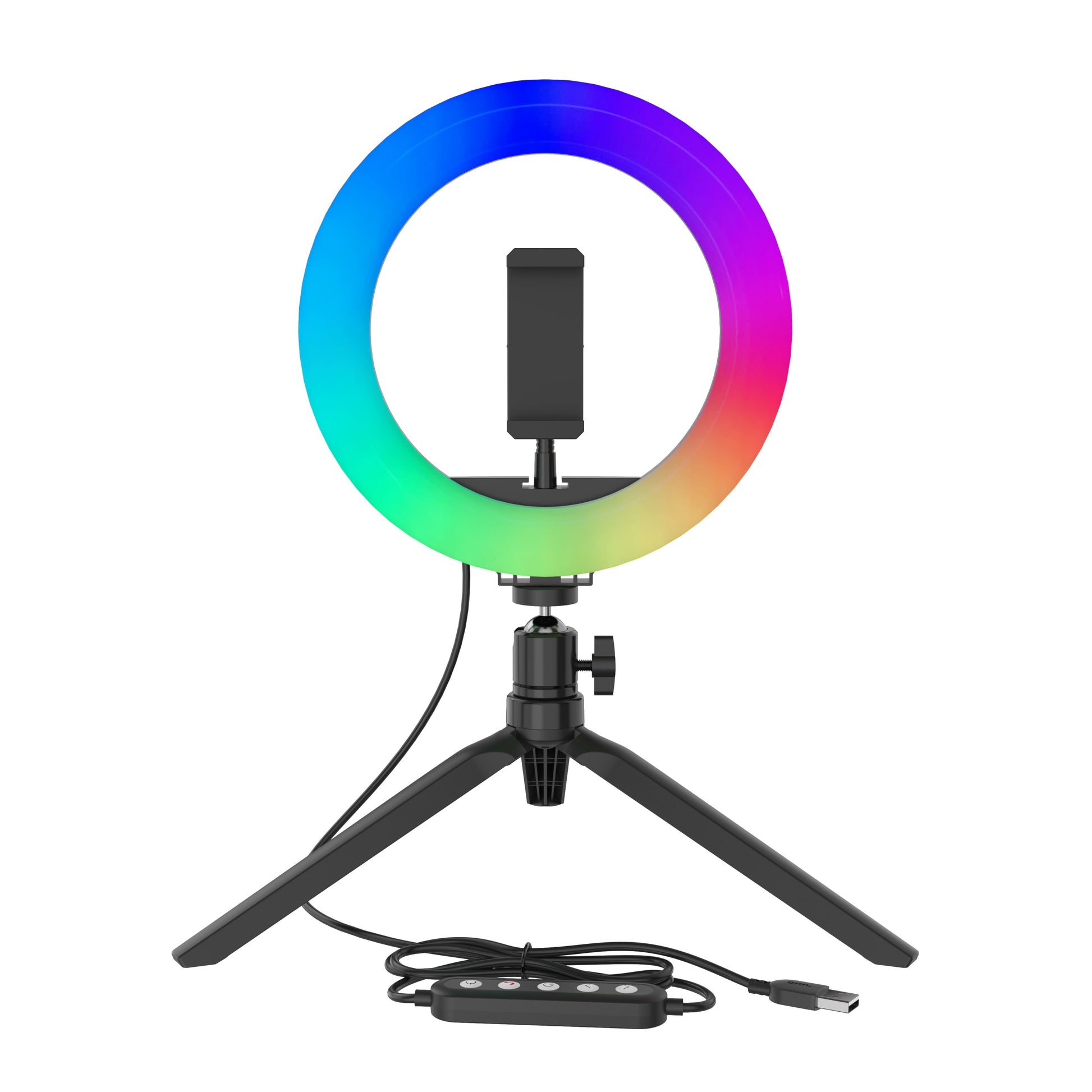 8" Tabletop RGB LED Ring Light with Tripod