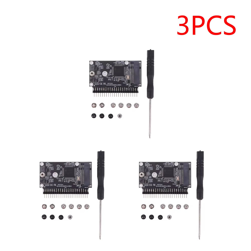 M.2 NGFF SATA SSD to 2.5 IDE SATA SSD Converter Driver-Free Adaptor Convertor for Notebook Laptop Desktop Computer and More