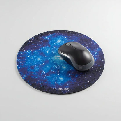 Insten round Galaxy Mouse Pad, Anti-Slip & Smooth Mousepad Mat for Wired/Wireless Gaming Computer Mouse