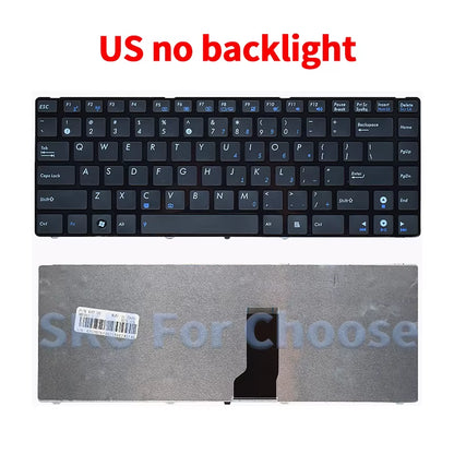 US New Replace Keyboard for  X43S X42J X44H K42D A42J A43S X84 X45V K43S A84 X84L X42J X45VD N43S X84H K42J X44L
