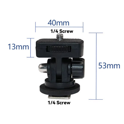 Tablet Stand Bracket Ring Light Ball Head Tripod Adapter Photography Camera Hot Shoe Phone Clip Replacement Parts Accessory