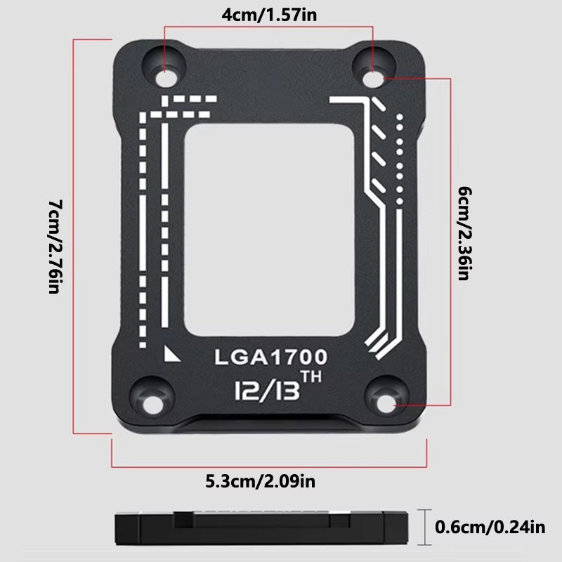 Desktop Computer Motherboard CPU Bracket LGA1700 Anti-Pressure Bending Base Correcting Frame Processor Cover