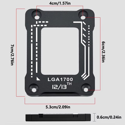 Desktop Computer Motherboard CPU Bracket LGA1700 Anti-Pressure Bending Base Correcting Frame Processor Cover