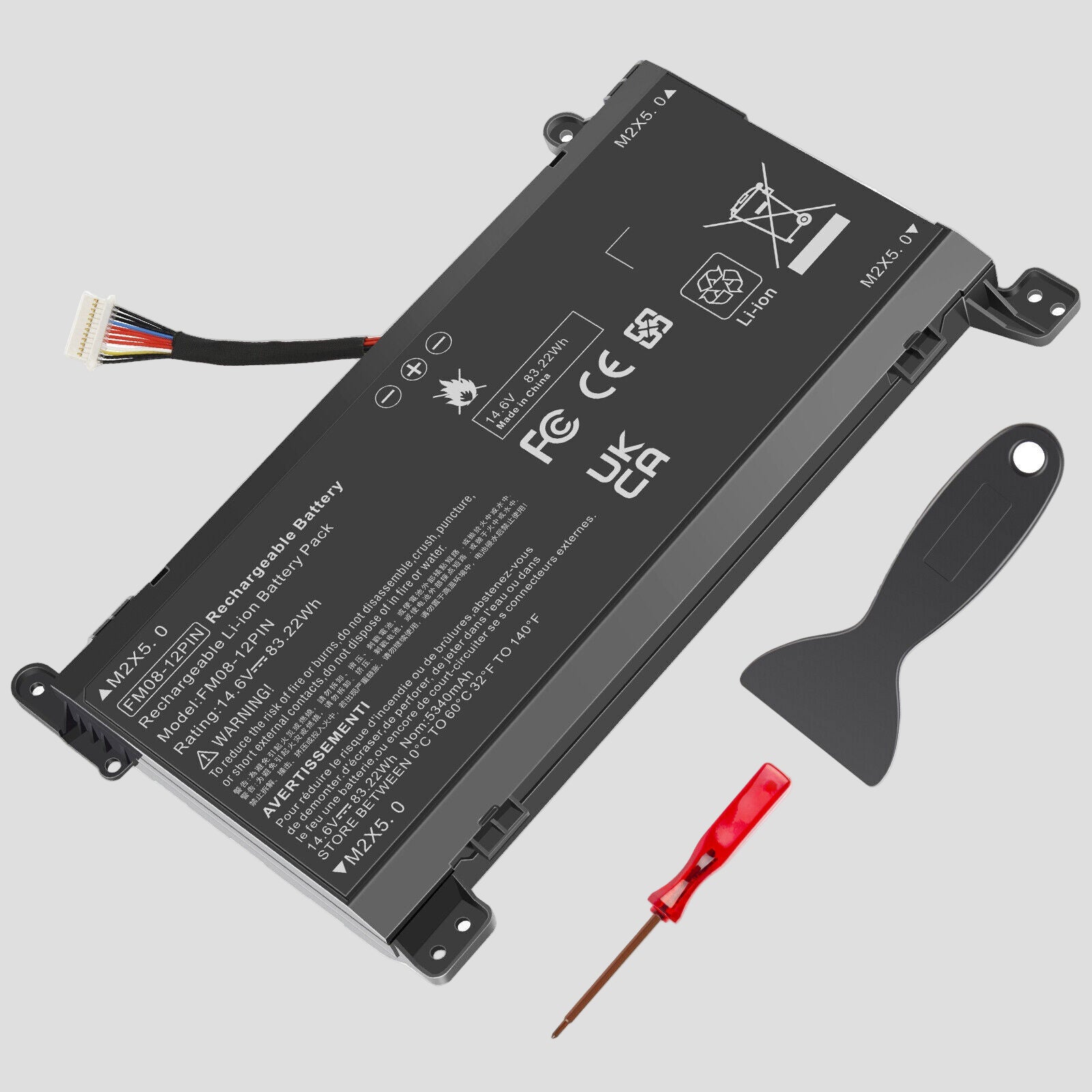 FM08 Battery for HP OMEN 17-An1Xx 17T-AN000 HSTNN-LB8B 922753-421 922977-855