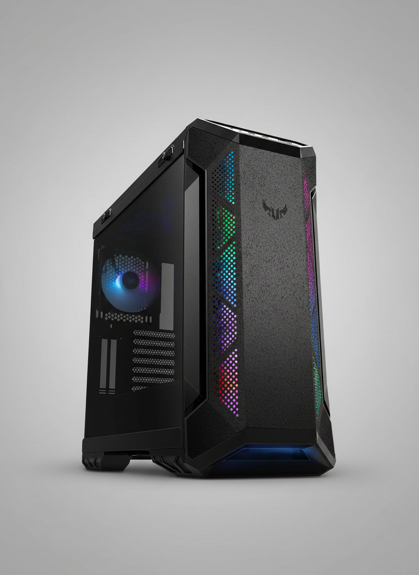 TUF Gaming GT501 Mid-Tower Computer Case for up to EATX Motherboards with USB 3.0 Front Panel Cases GT501/GRY/WITH Handle